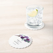 Floral-Gastgeschenk Hochzeit für Aquarellschrift Untersetzer (Vor Ort)