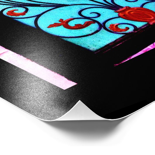 Floral Gate Fotodruck (Ecke)