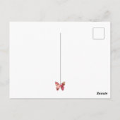 Floral geben mir Schmetterlinge Valentinstag Postk Postkarte (Rückseite)