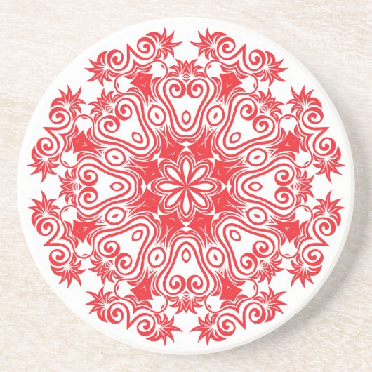 Floral Geblüht Motif Untersetzer (Vorne)