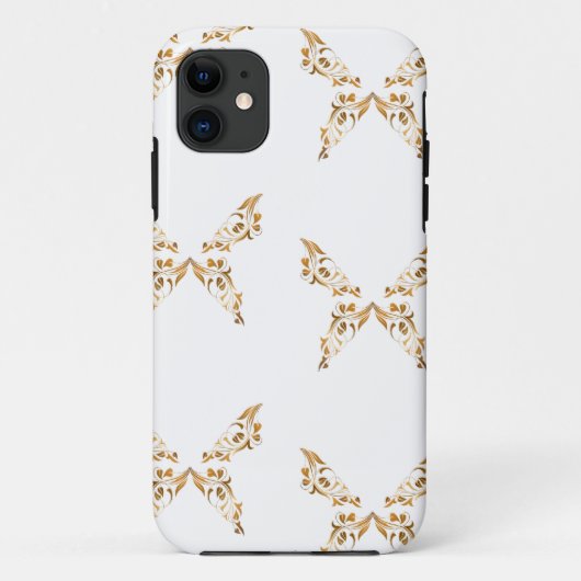Floral geblüht Schmetterlinge Case-Mate iPhone Hülle (Rückseite)