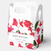 Floral Gefallen Box mit Bougainvillea Blume Geschenkschachtel (Geöffnet)