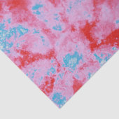 Floral Gefärbte Krawatte Hippie Blume Pink Blue De Seidenpapier (Detail)