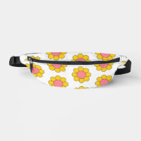 Floral Gelb Rosa Tischtennis Retro