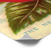 Floral Gem 1897 Rose Vintage Blume Werbung Poster (Ecke)