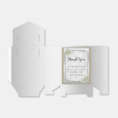 Floral Gem Silver Gerahmt, Gold & Silver Wedding Geschenkschachtel (Ungefaltet)