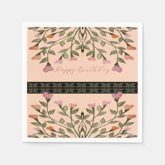 Floral gemischtes Elegant Serviette (Vorderseite)