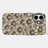 Floral Gemstone iPhone Case (Rückseite (Horizontal))
