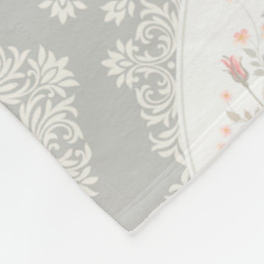 Floral gemusterte Fleece-Decke Fleecedecke (Ecke)