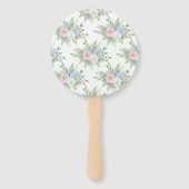 Floral Gender Reveal Fan - Team Girl Fächer (Rückseite)