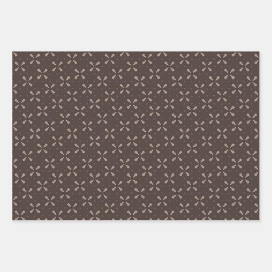 Floral geometry geschenkpapier set (Vorderseite 3)