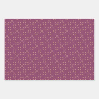 Floral geometry geschenkpapier set