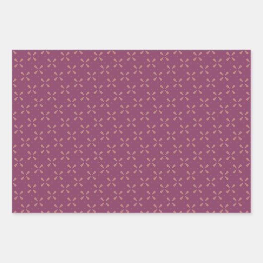 Floral geometry geschenkpapier set (Vorderseite)