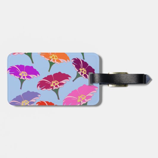 floral gepäckanhänger (Rückseite horizontal)