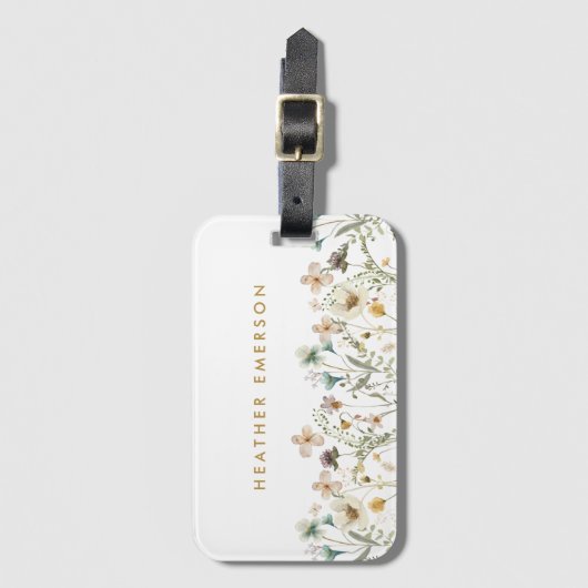 Floral-Gepäckstück Gepäckanhänger (Vorderseite Vertikal)