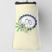 Floral Gerahmter Mit Monogramm Putter Abdeckung Golf Headcover (Rotieren 90)