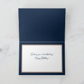 Floral Gerbera Daisies Blume Pink Girl Birthday Karte (Innenseite)