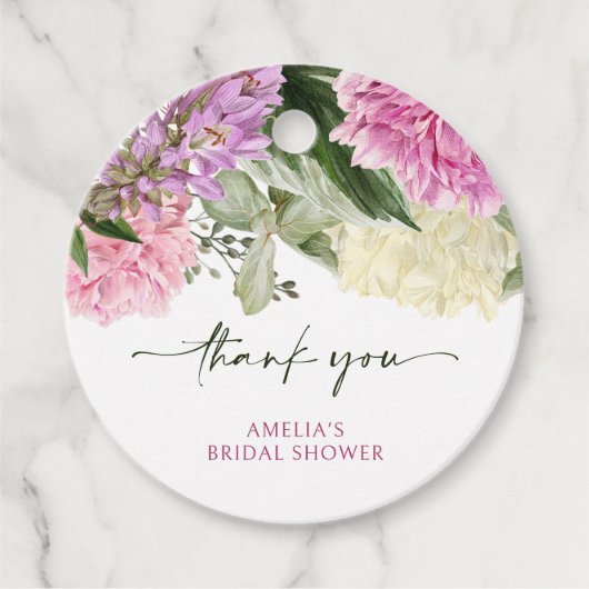 floral geschenkanhänger (Vorderseite)