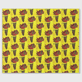 floral geschenkpapier (Flach)