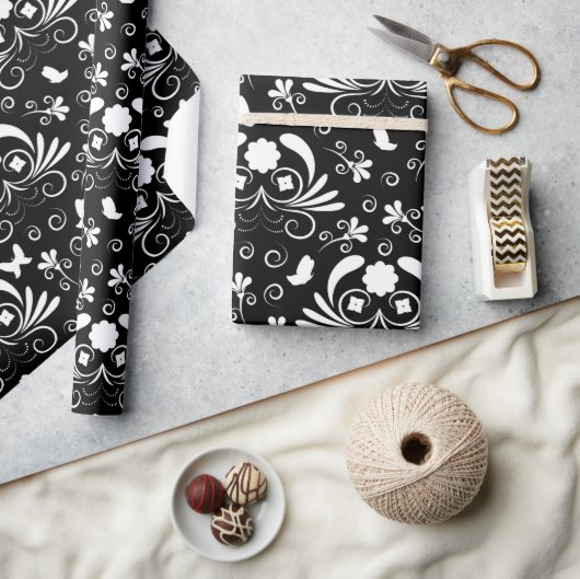 floral geschenkpapier (Kunsthandwerk)