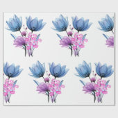 Floral Geschenkpapier (Flach)