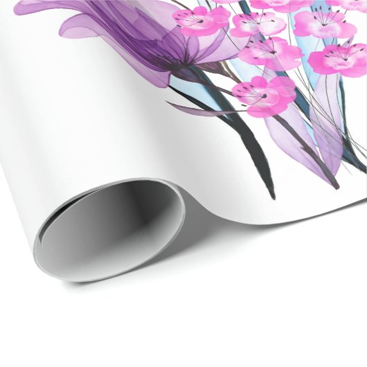 Floral Geschenkpapier (Rolleneckpunkt)