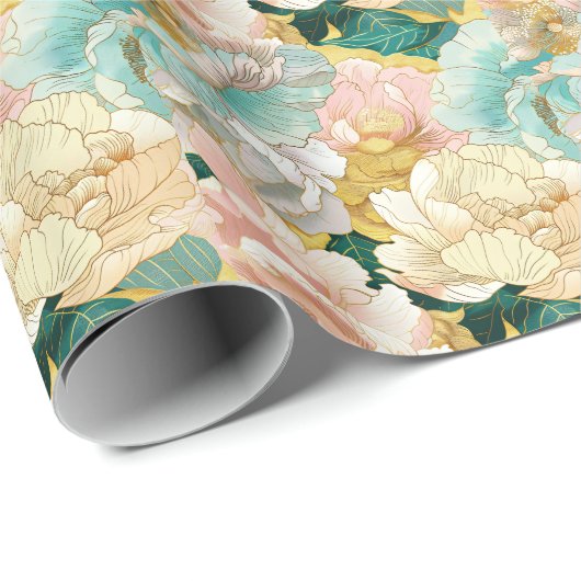 floral geschenkpapier (Rolleneckpunkt)