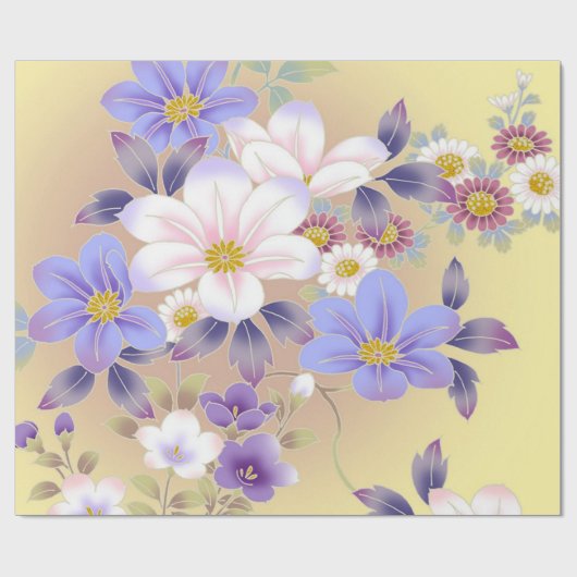 floral geschenkpapier (Flach)