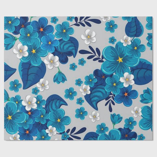 floral geschenkpapier (Flach)