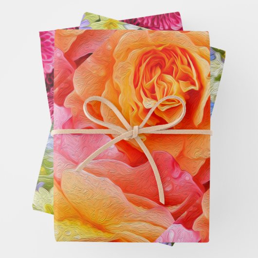 floral geschenkpapier set (Beispiel)