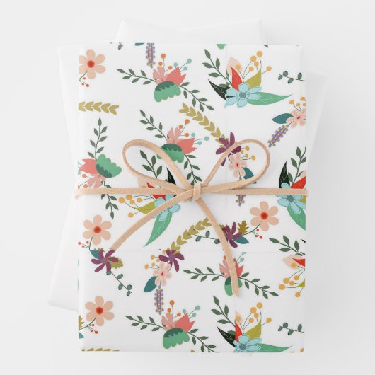 floral geschenkpapier set (Beispiel)