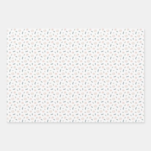 Floral Geschenkpapier Set (Vorderseite 3)