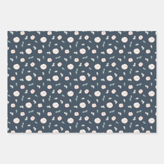 Floral Geschenkpapier Set (Vorderseite)