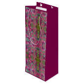 floral geschenktüte für weinflaschen (Rückseite Schrägansicht)