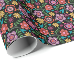 Floral Geschenkwrap Fett Bohemisch Avantgarde Geschenkpapier