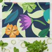 floral geschirrtuch (Gefaltet)