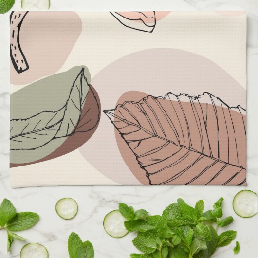 floral geschirrtuch (Gefaltet)