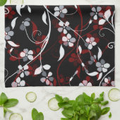 floral geschirrtuch (Gefaltet)