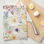 floral geschirrtuch (Viertel Falte)