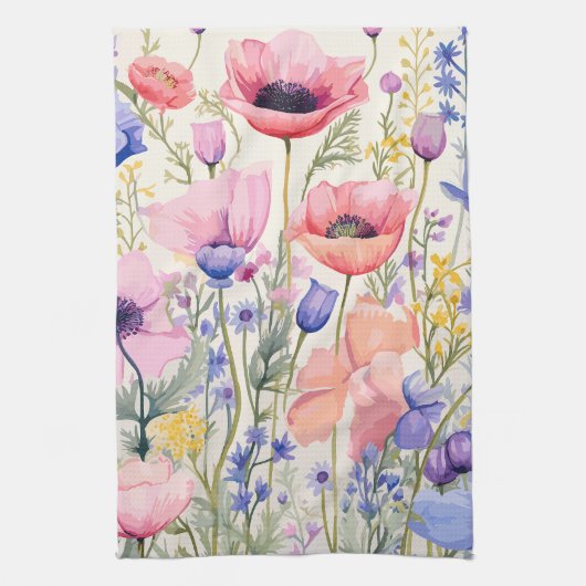 floral geschirrtuch (Vertikal)