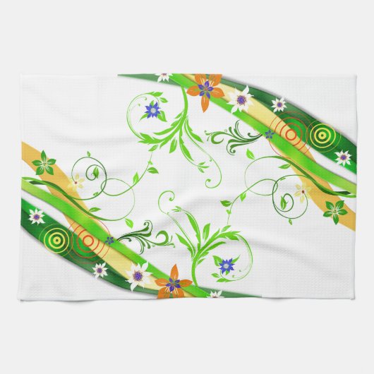 floral geschirrtuch (Horizontal)