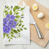 floral geschirrtuch (Viertel Falte)