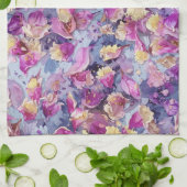 Floral  geschirrtuch (Gefaltet)