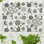 floral geschirrtuch (Gefaltet)