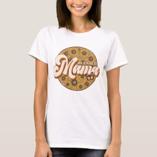 Floral gesegnet Mama T-Shirt