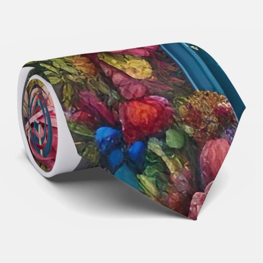 Floral gestört krawatte (Gerollt)