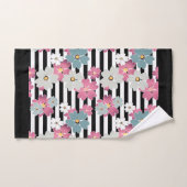 floral, gestreift badhandtuch set (Handtuch)