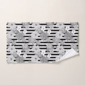 floral, gestreift badhandtuch set (Handtuch)