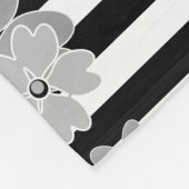 floral, gestreift fleecedecke (Ecke)