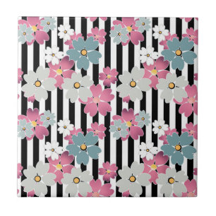 floral, gestreift fliese